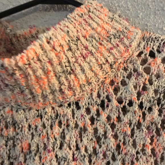 Anthropologie Akemi + Kin Knit Poncho White Small - Picture 9 of 12